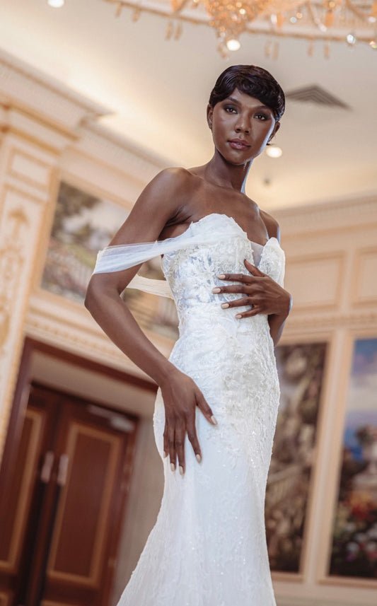 Robe de Mariée Coupe Sirène en Dentelle