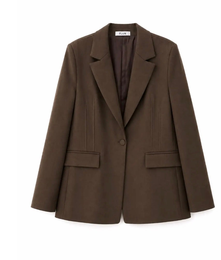 Blazer cintré à bouton unique