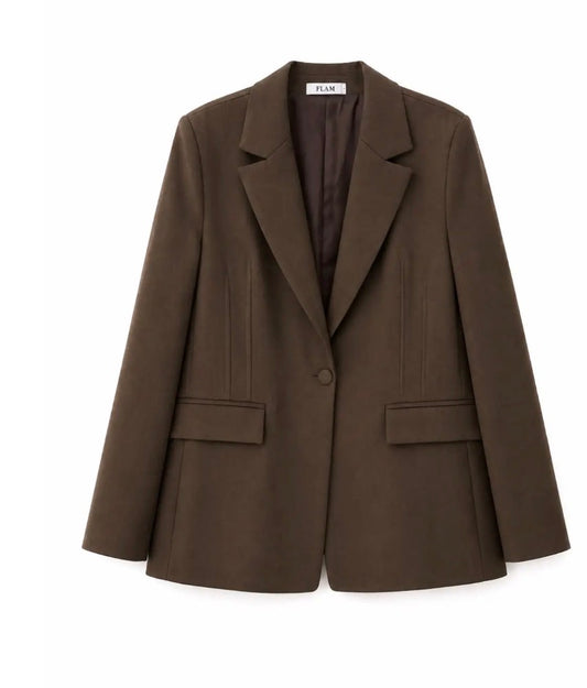 Blazer cintré à bouton unique